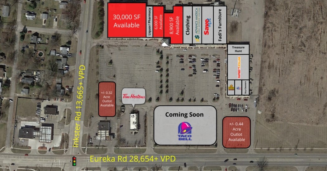 Eureka Rd Taylor, MI 48180 - Land Property for Lease on Showcase.com