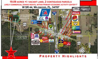 Wildwood, FL Commercial Land - W State Road 44 Hwy @ County Road 231