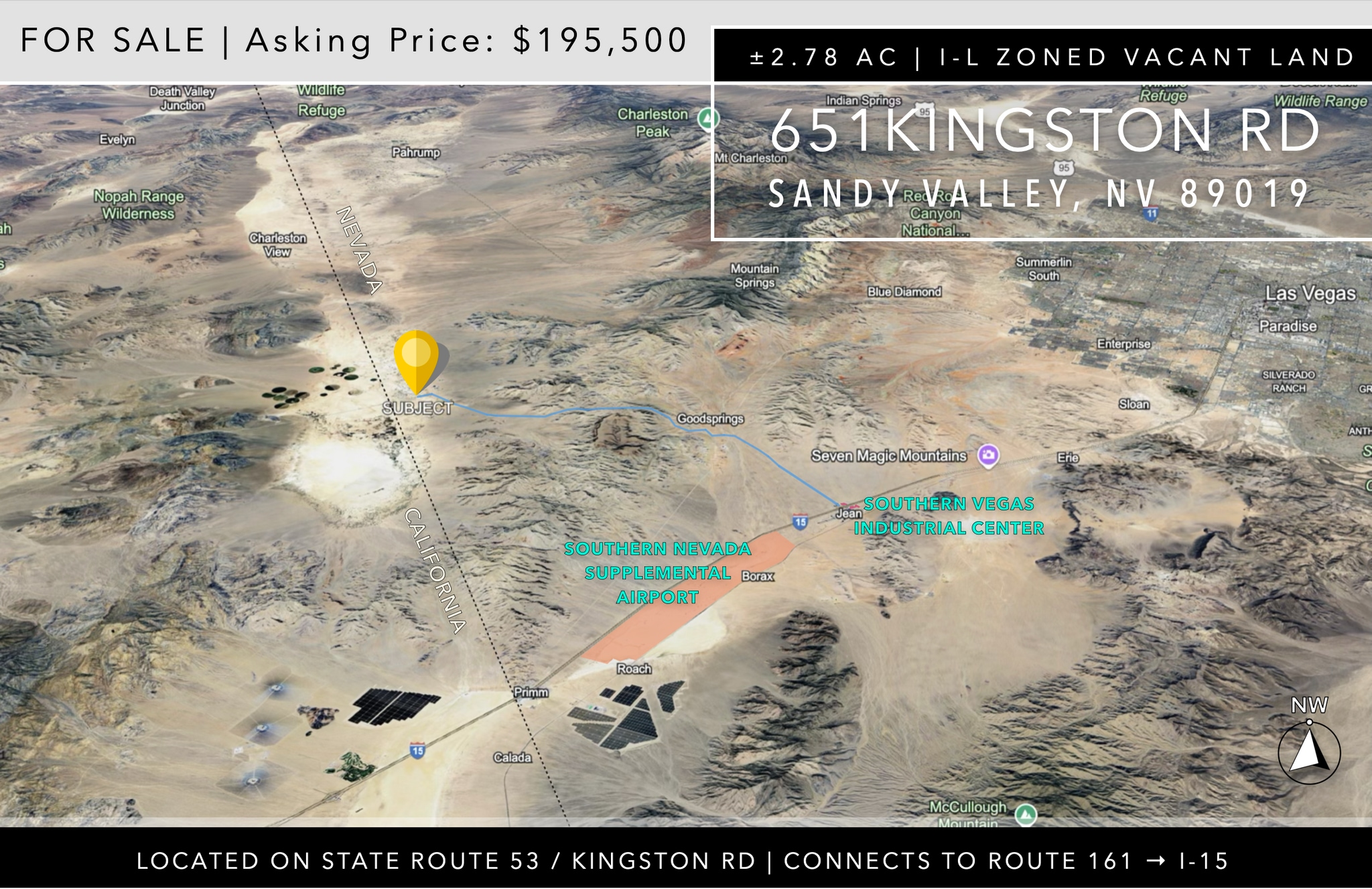 651 Kingston Rd, Sandy Valley, NV for Sale