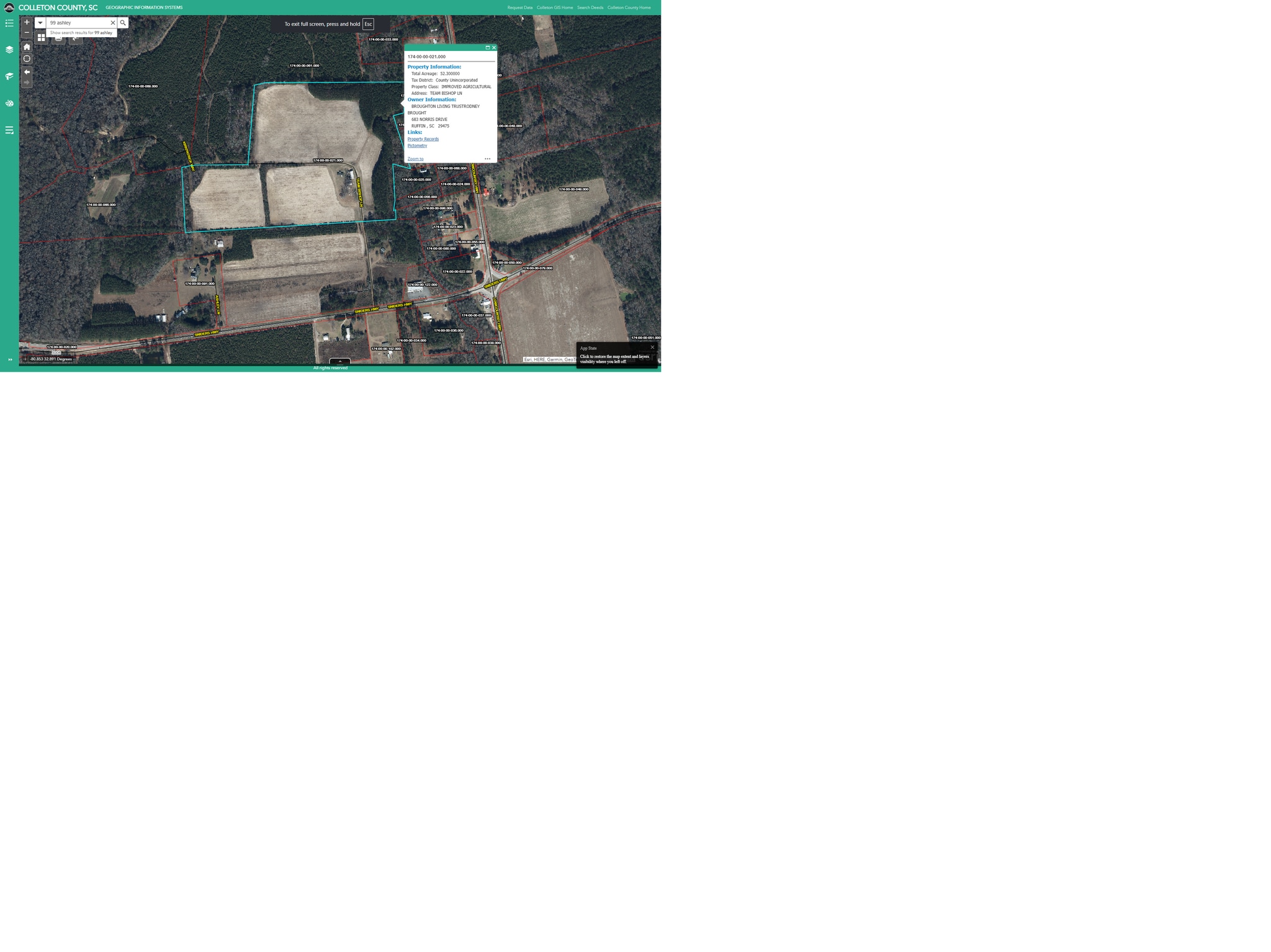 247 Team Bishop Ln, Ruffin, SC for Sale