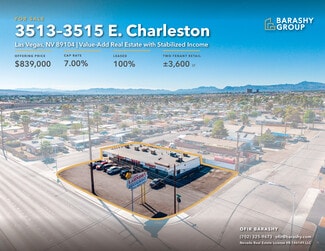 Las Vegas, NV Freestanding - 3513-3515 E Charleston Blvd