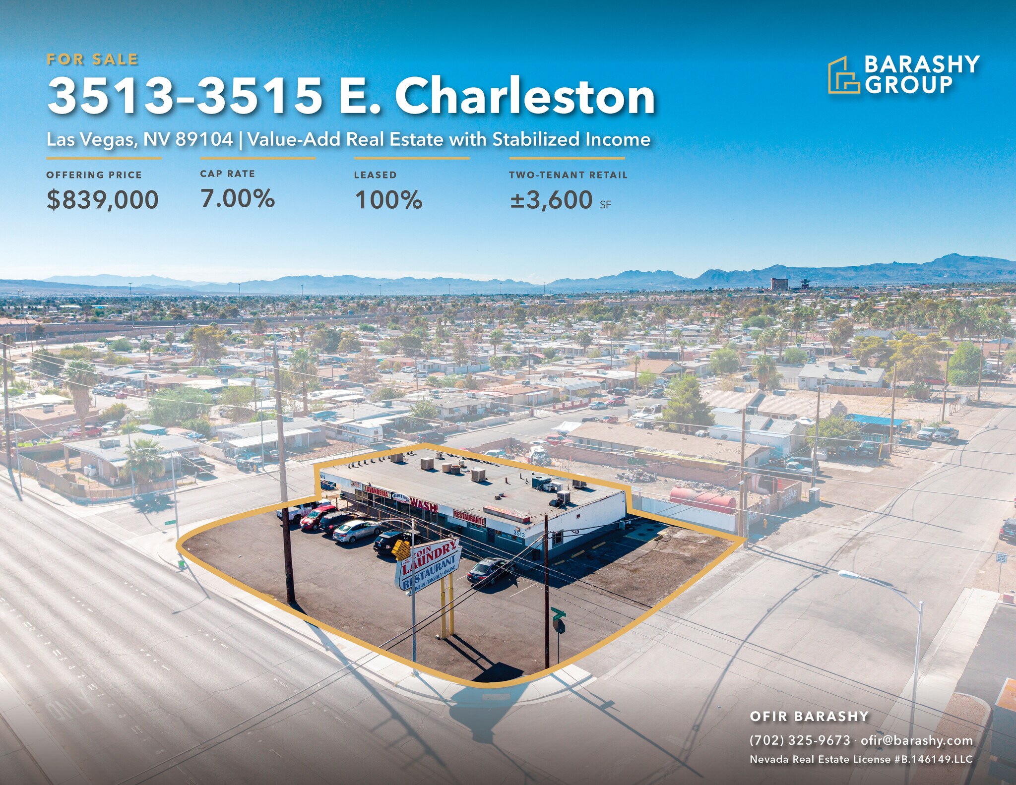 3513-3515 E Charleston Blvd, Las Vegas, NV for Sale