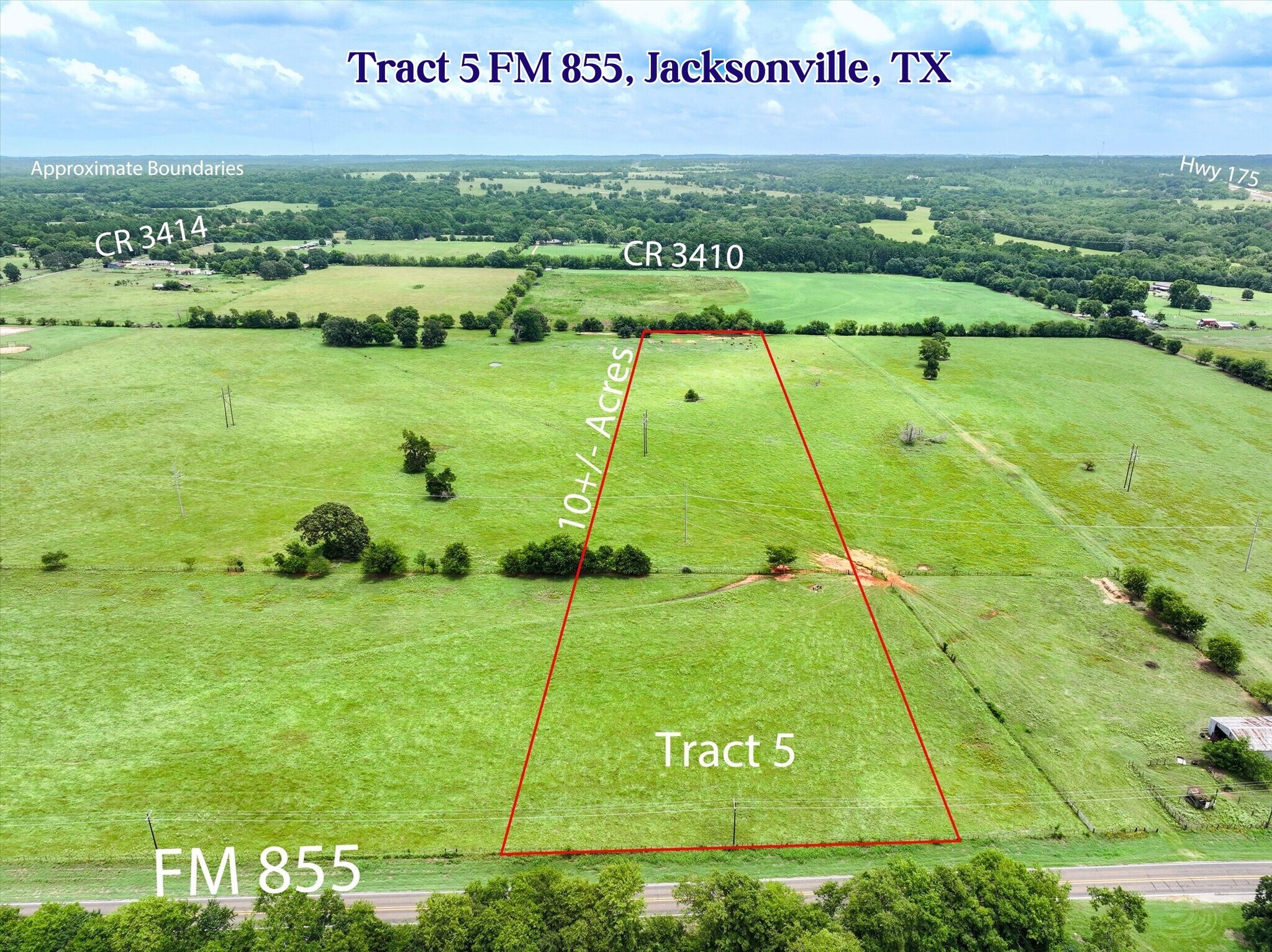 Tract 5 FM 855, Jacksonville, TX for Sale