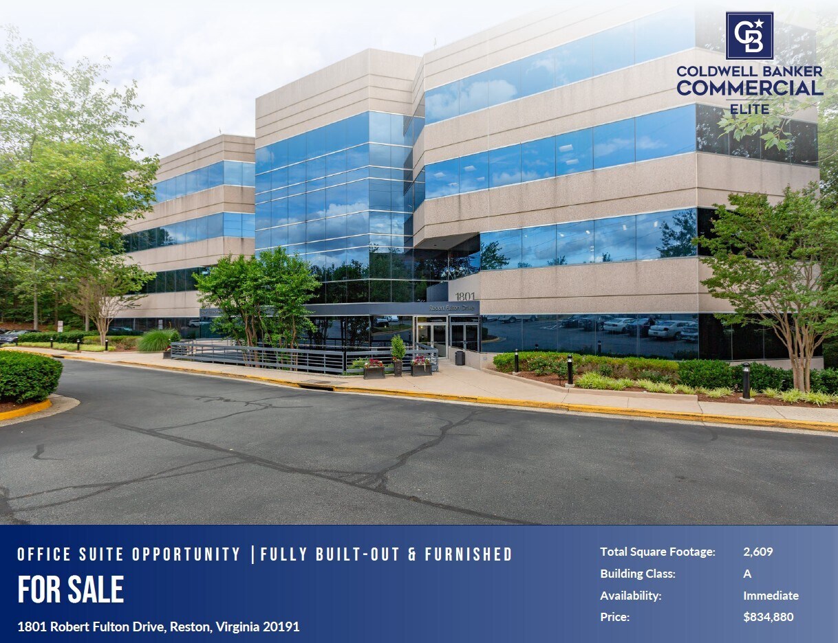 1801 Robert Fulton Dr, Reston, VA for Sale