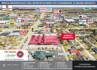 Bloomington, IN Storefront Retail/Office - 4023-4025 W 3rd St