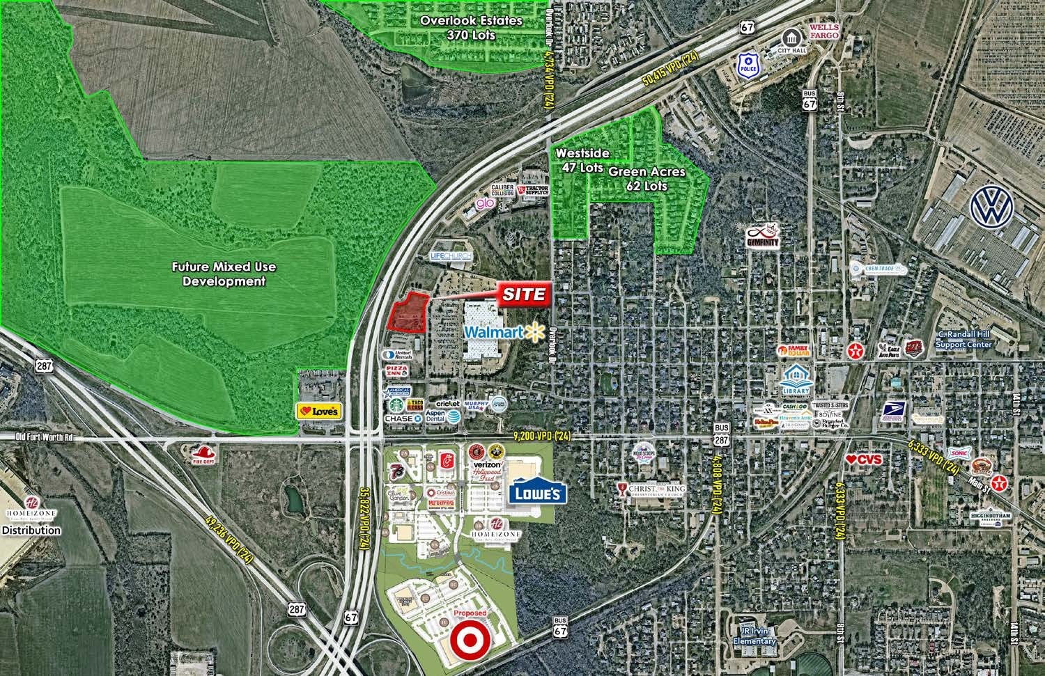 NEQ Hwy 67 & Main St (Bus 287), Midlothian, TX for Sale