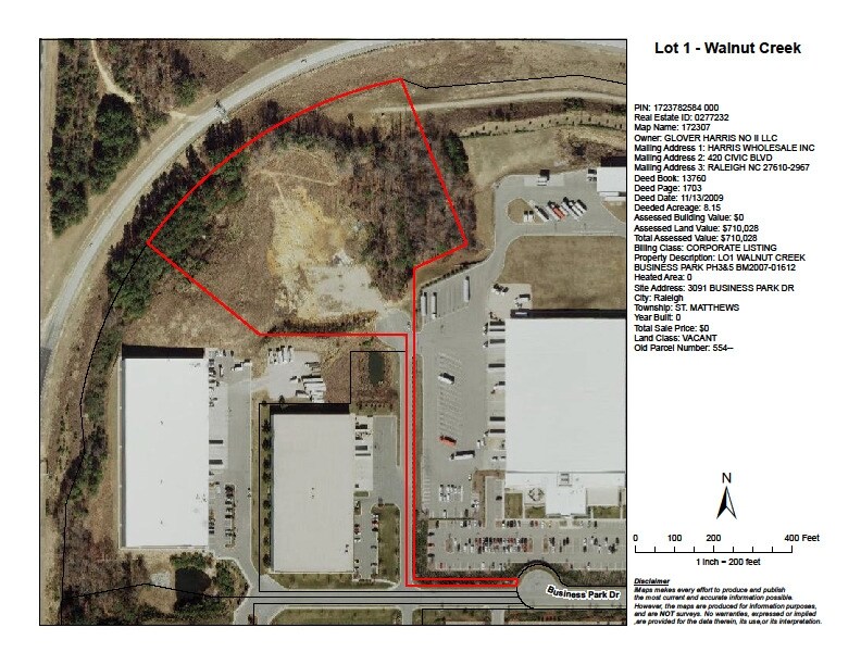 3091 Business Park Dr Raleigh, NC 27610 Land Property for Lease on