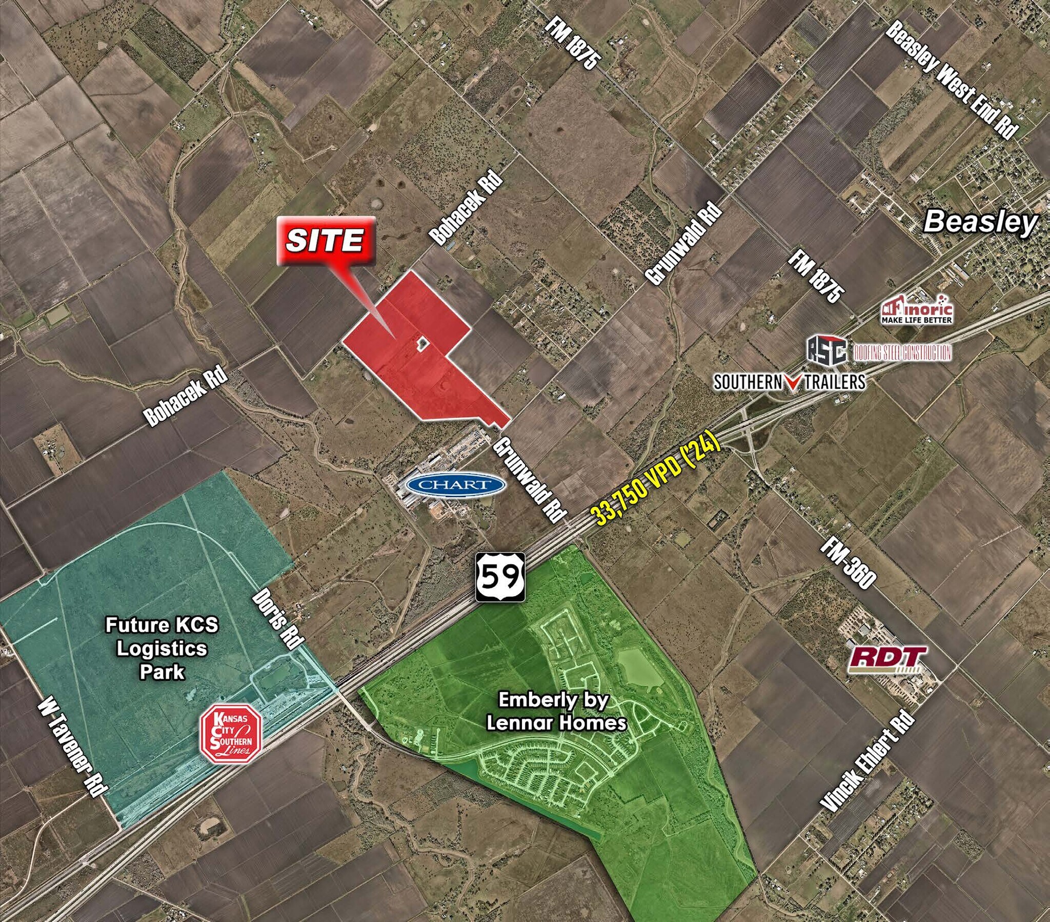 Bohacek Rd, Beasley, TX for Sale