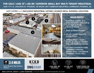Phoenix, AZ Warehouse - 1645-1711 E Jackson St
