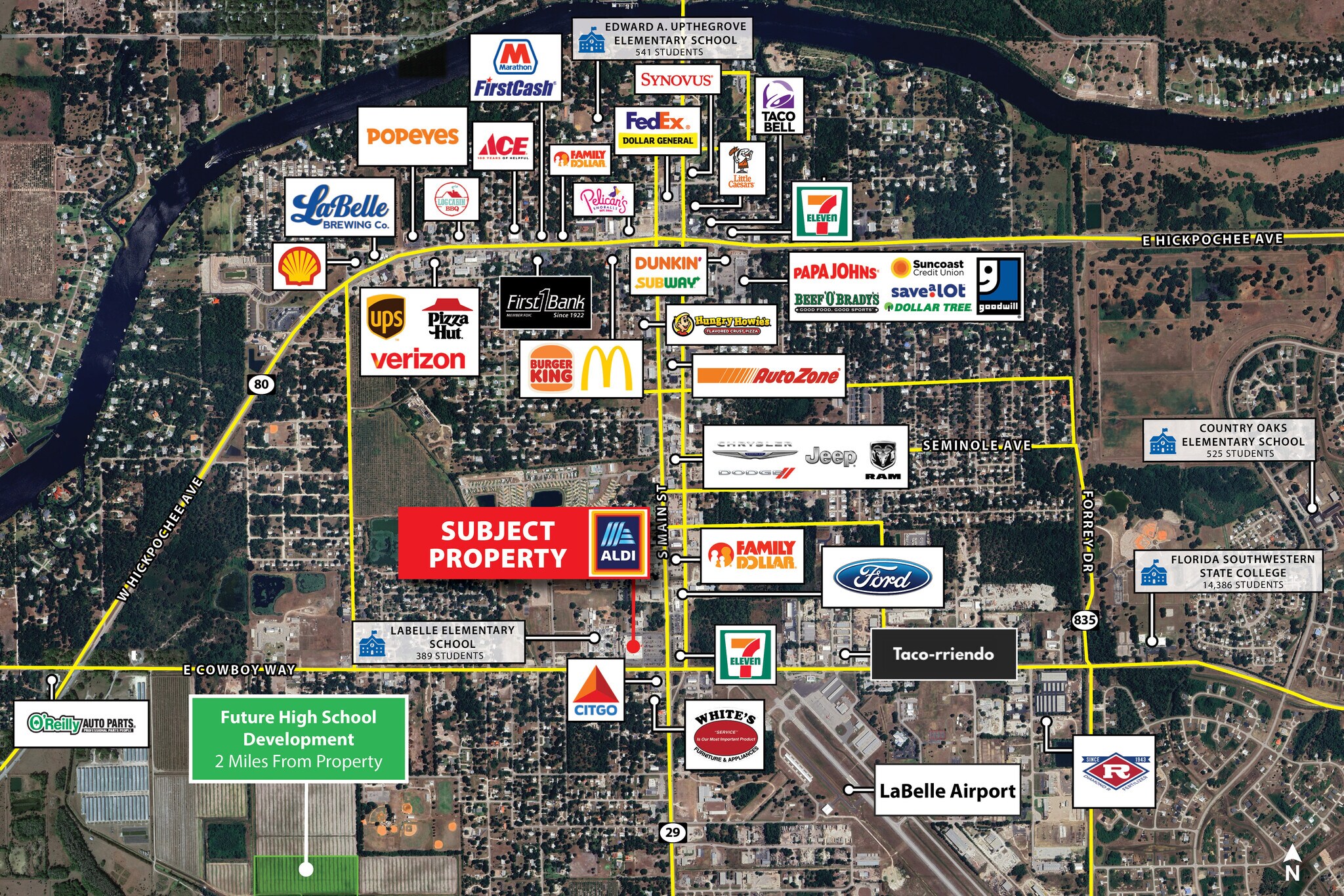 906-960 S Main St, LaBelle, FL for Rent