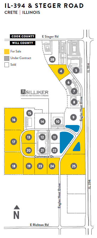 IL-394 & Steger Rd, Crete, IL for Sale