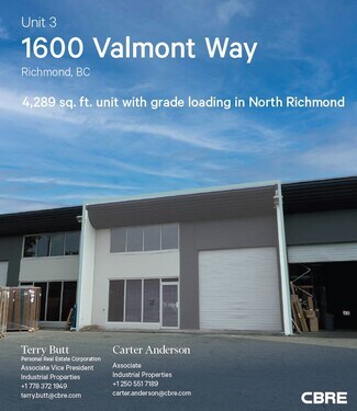 Richmond, BC Industrial - 1600 Valmont Way