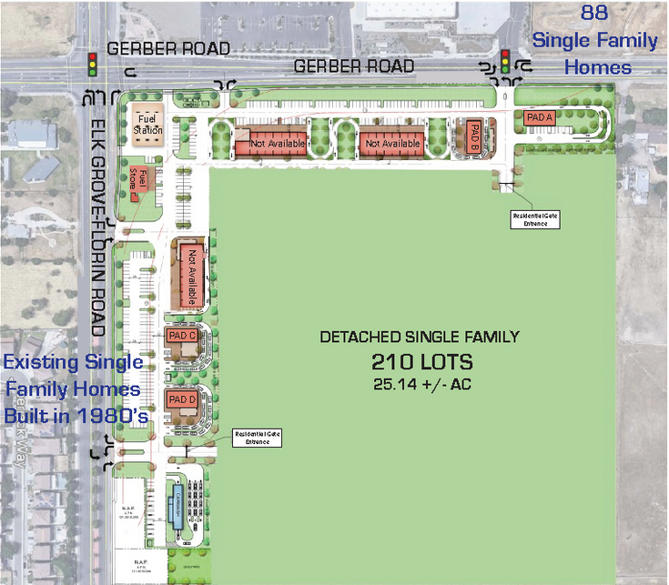 SEC Gerber Rd @ Elk Grove Florin Rd, Sacramento, CA for Rent