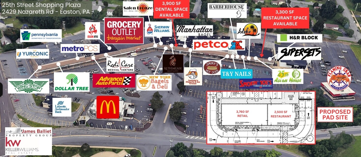 2429-2463 Nazareth Rd, Easton, PA for Rent