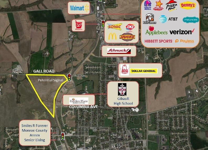 Highway 3 @ Gall Road, Waterloo, IL for Sale
