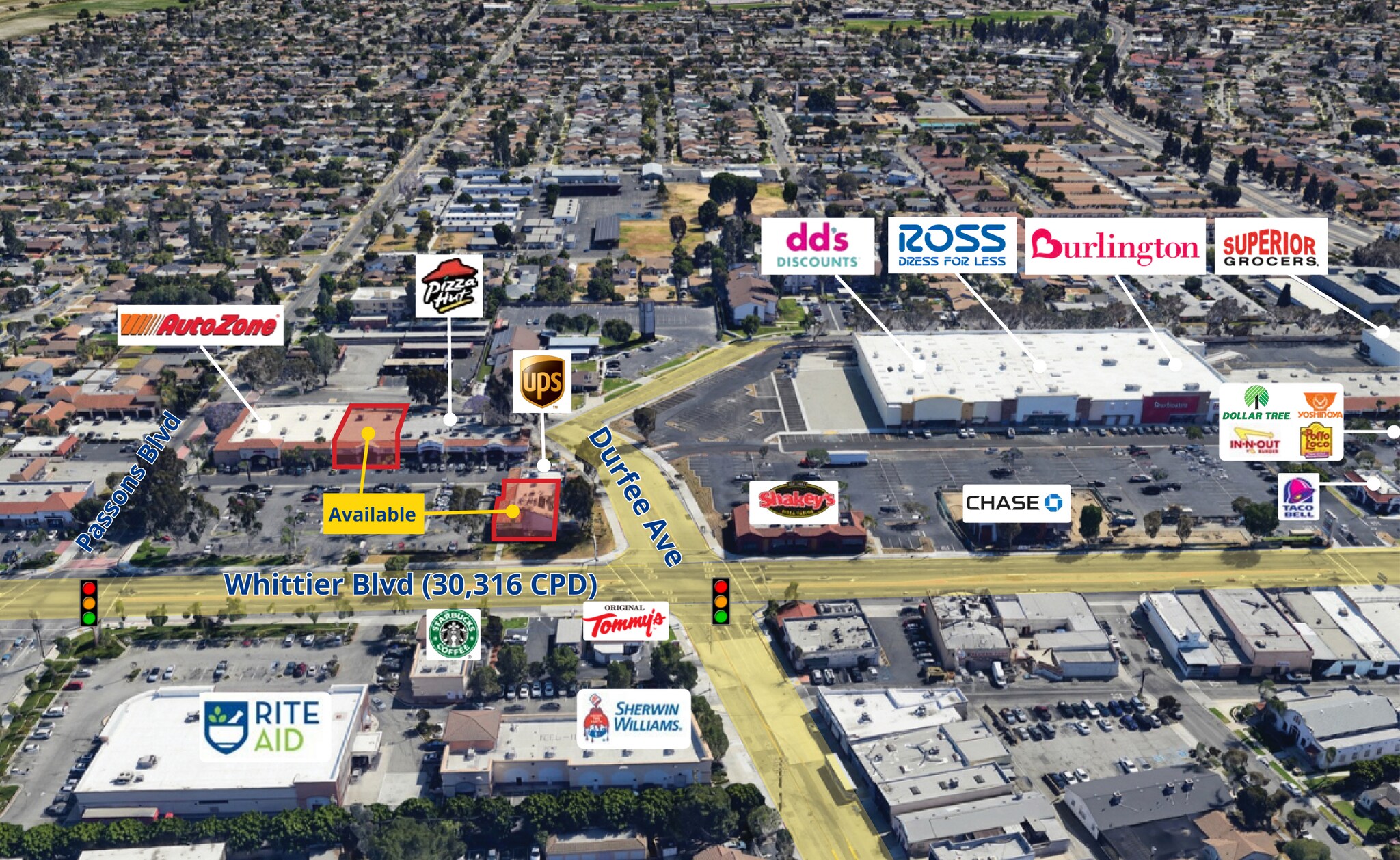 9308-9350 Whittier Blvd, Pico Rivera, CA for Rent