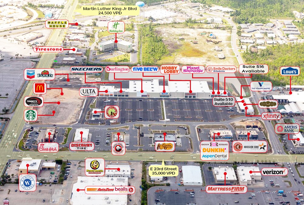 500-516 E 23rd St, Panama City, FL for Rent