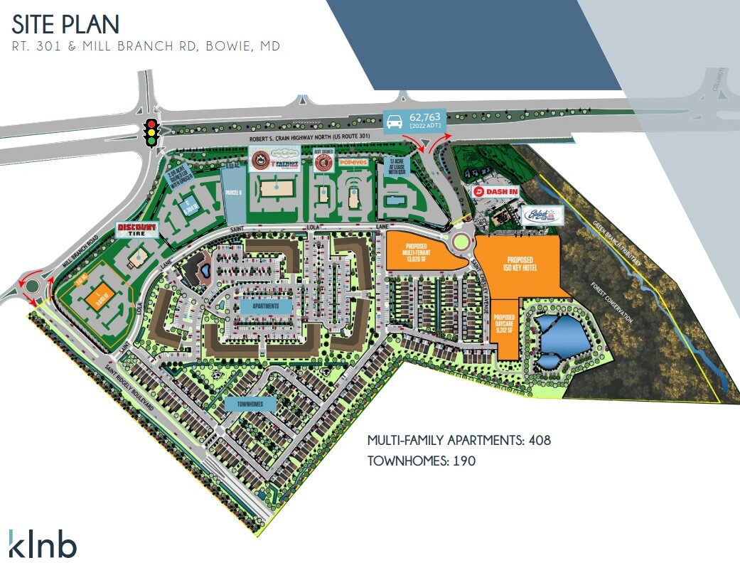 Crain Hwy @ SE of Route 197, Bowie, MD for Rent