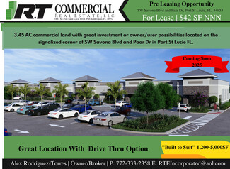 Port Saint Lucie, FL Commercial Land - 0 SW Savona Blvd