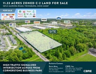 Twinsburg, OH Commercial Land - 1876 E Aurora Rd