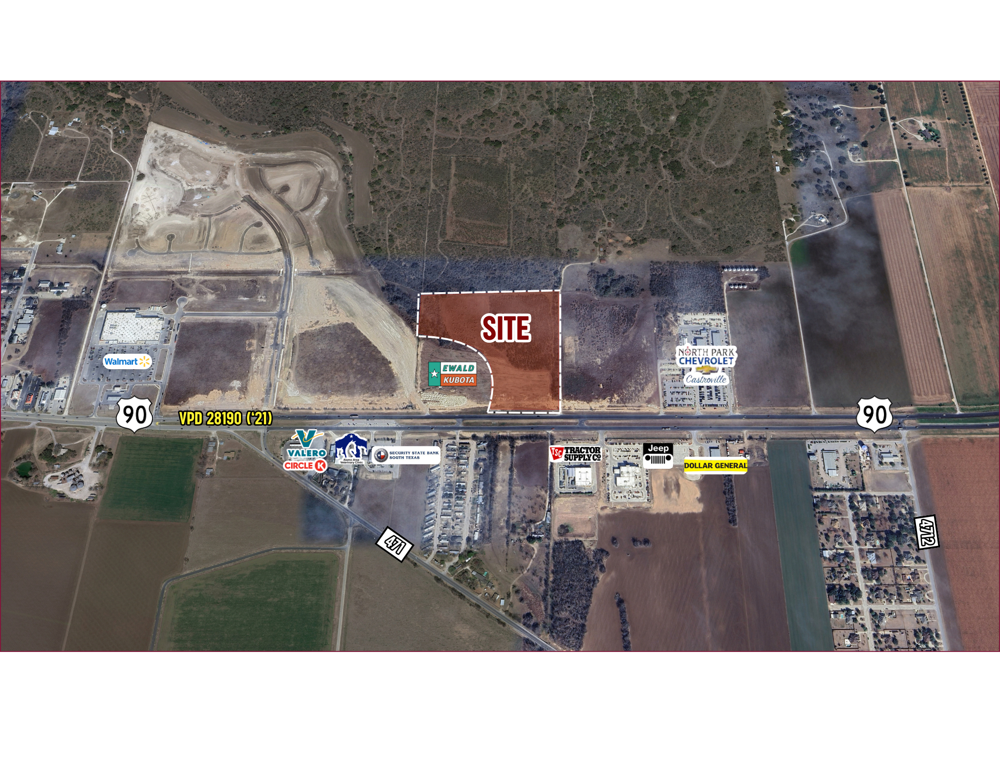 Highway 90, Castroville, TX for Sale