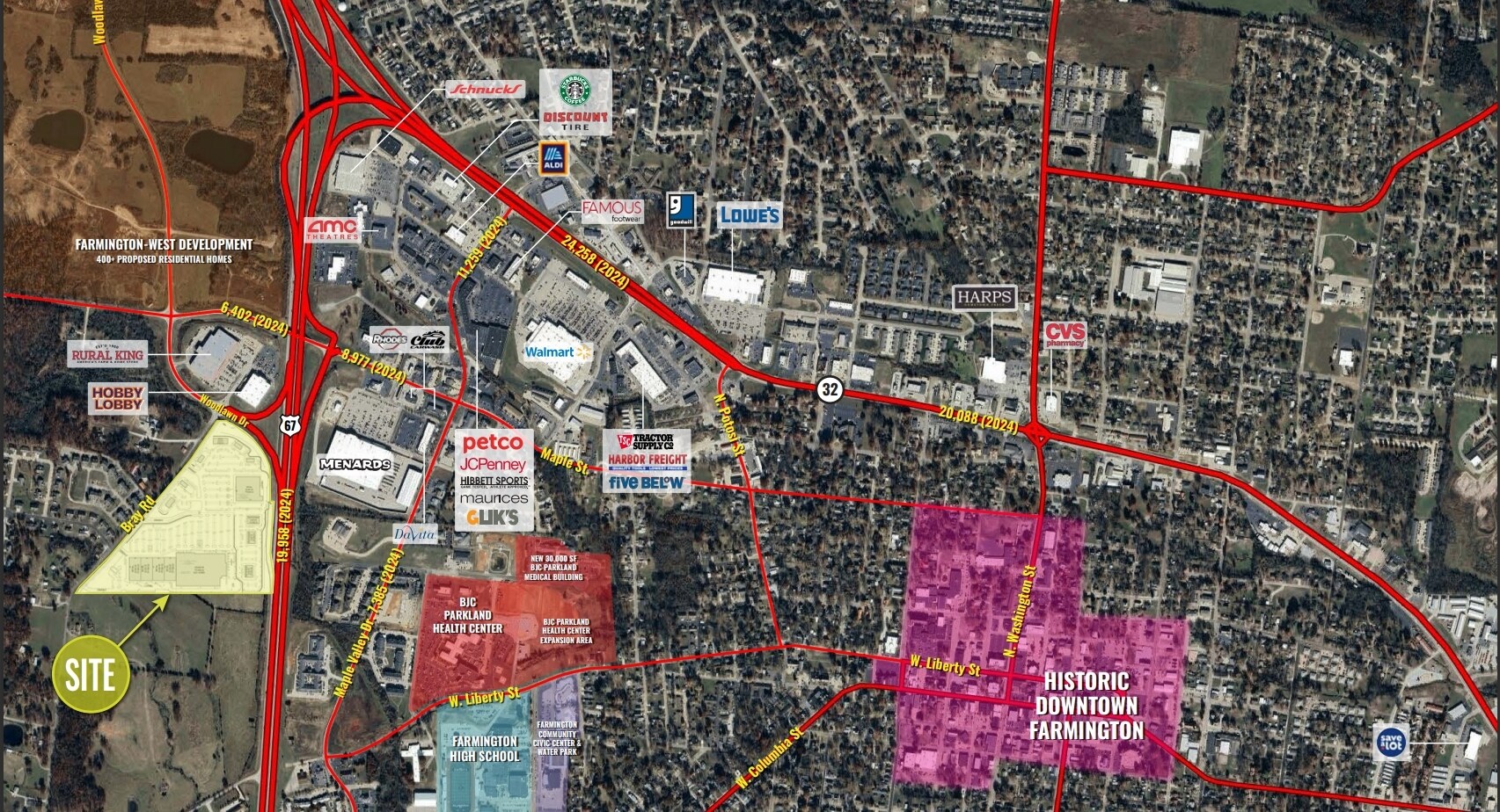 Farmington Crossings - Building 1, Hwy, Farmington, MO for Rent