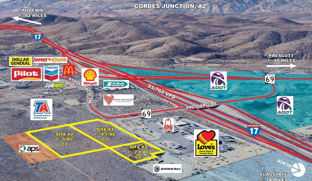 NWC Arcosanti & Stagecoach Tr, Mayer, AZ for Sale