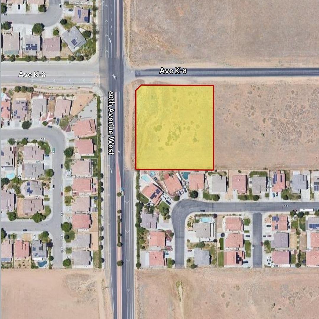 SE Corner of 60th St W & K-8 ave, Lancaster, CA for Sale