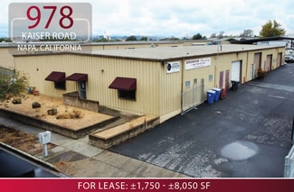 Napa, CA Industrial - 978 Kaiser Rd Napa, CA Industrial - 978 Kaiser Rd