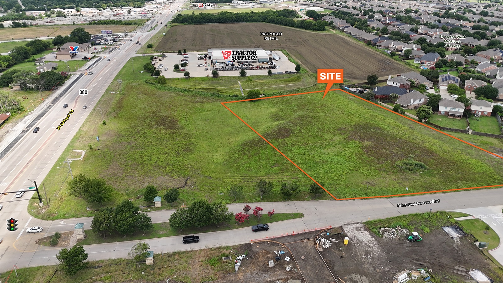 NWC Highway 380 & Princeton Meadows Blvd, Princeton, TX for Sale