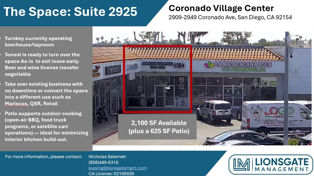 2909-2949 Coronado Ave, San Diego, CA for Rent