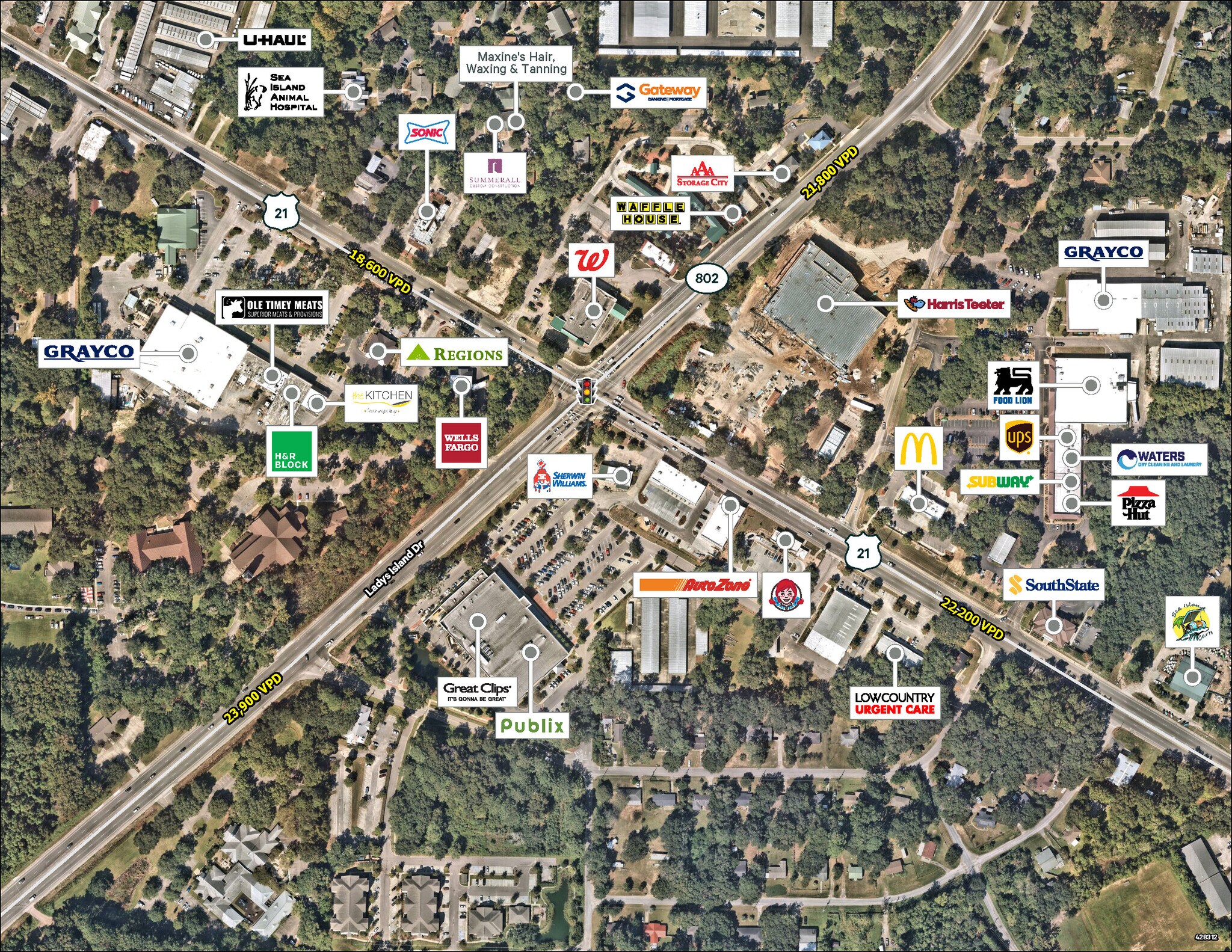 145 Sea Island Pkwy Beaufort, SC 29907 Land Property for Lease on