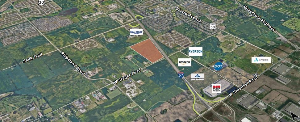 W Steger rd @ I-57, Richton Park, IL for Sale