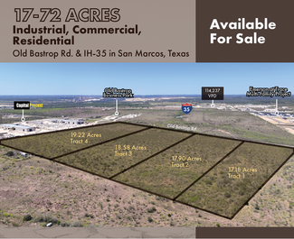 San Marcos, TX Industrial Land - Old Bastrop Rd & IH-35