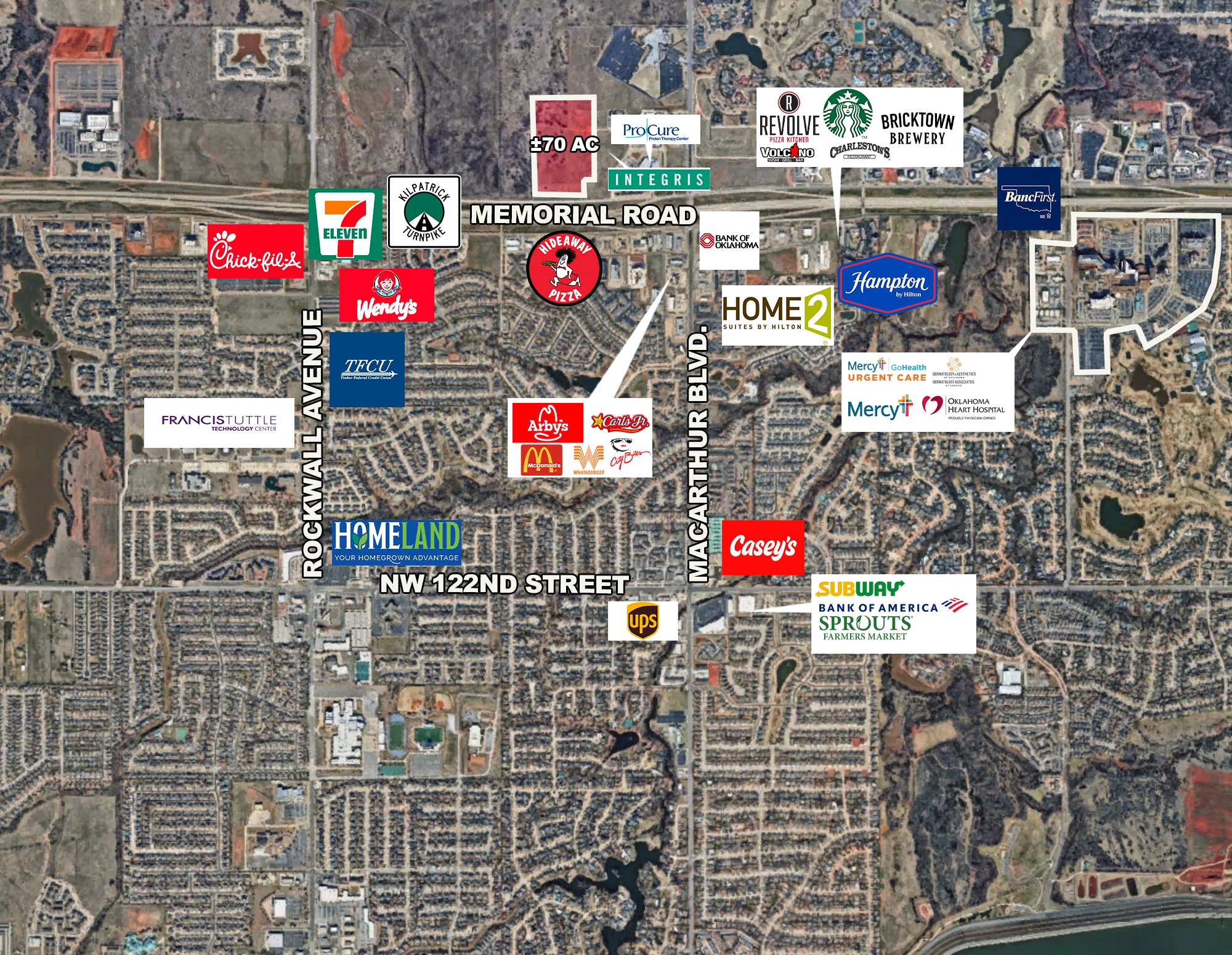 Memorial Road @ MacArthur Blvd., Oklahoma City, OK for Sale