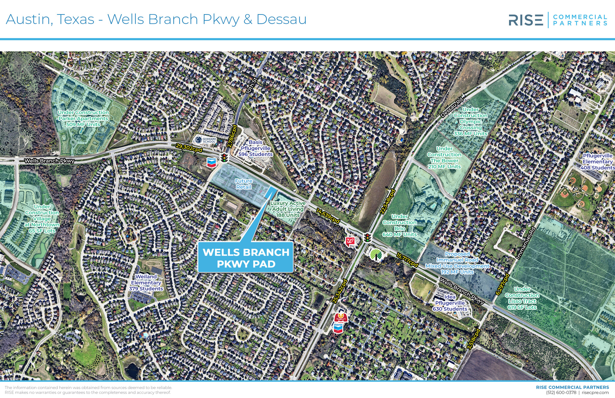 SWC Wells Branch Pkwy @ Dessau Rd., Pflugerville, TX for Sale