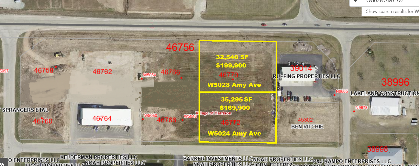 W5028 & W5024 Amy Ave, Kaukauna, WI for Sale