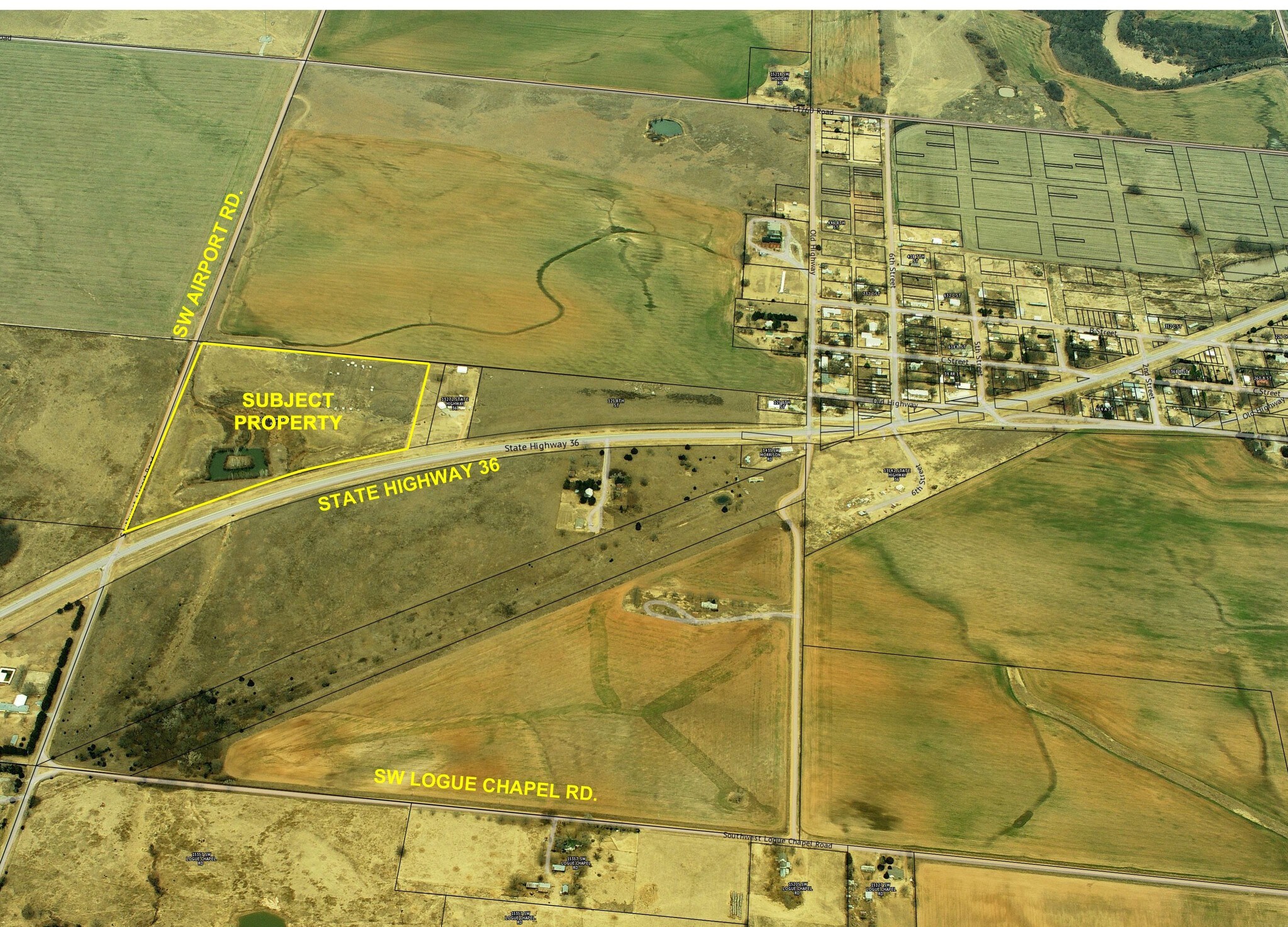 Highway 36 & Airport Rd, Faxon, OK for Sale