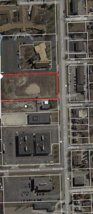 Southfield, MI Commercial Land - 16240 W 12 Mile Rd