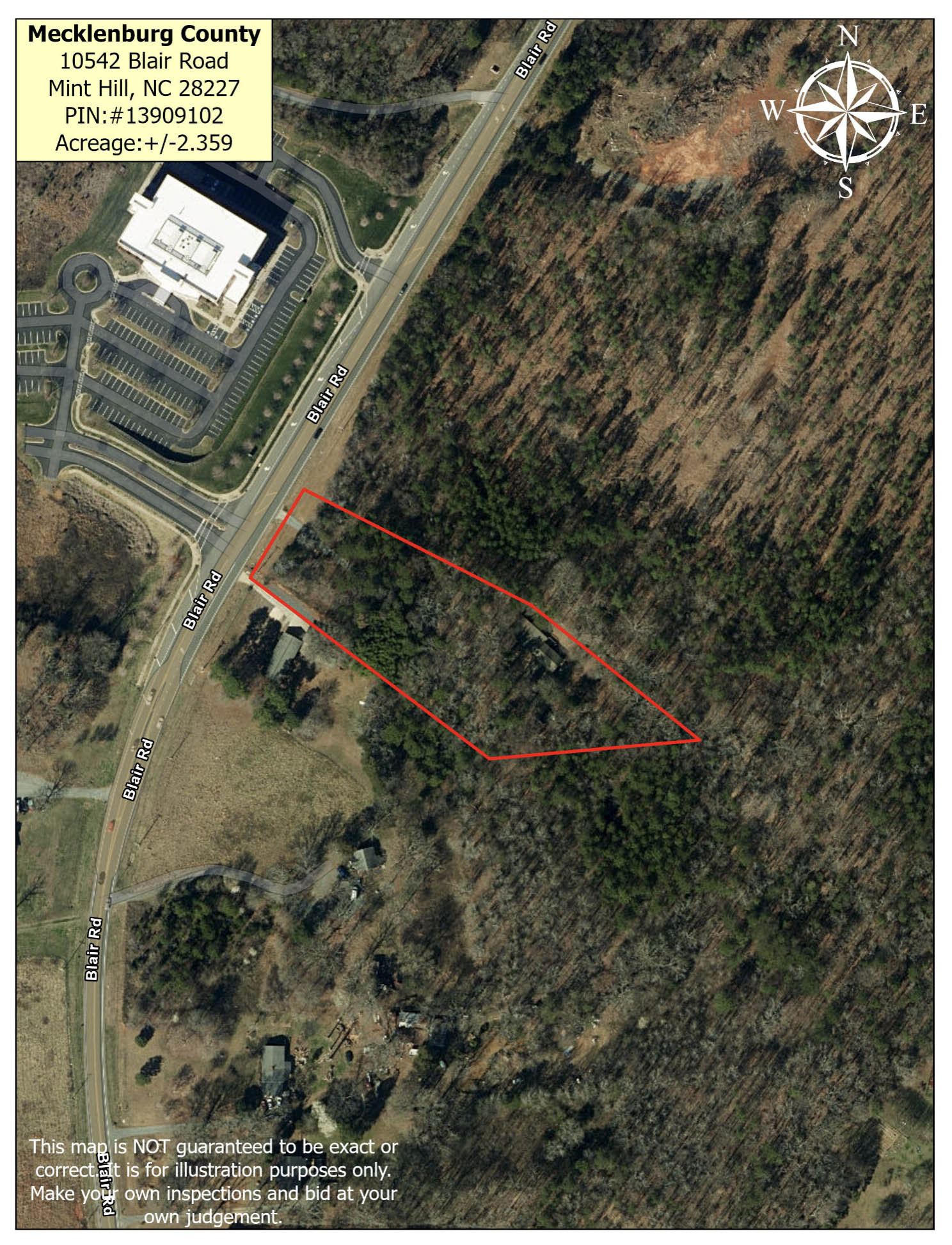 10542 Blair Rd, Mint Hill, NC for Sale