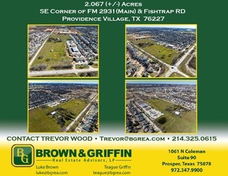 Providence Village, TX Commercial Land - 1481 Main Street Providence Village, TX Commercial Land - 1481 Main Street