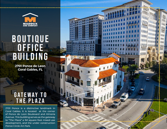 Coral Gables, FL Office - 2701 Ponce de Leon Blvd