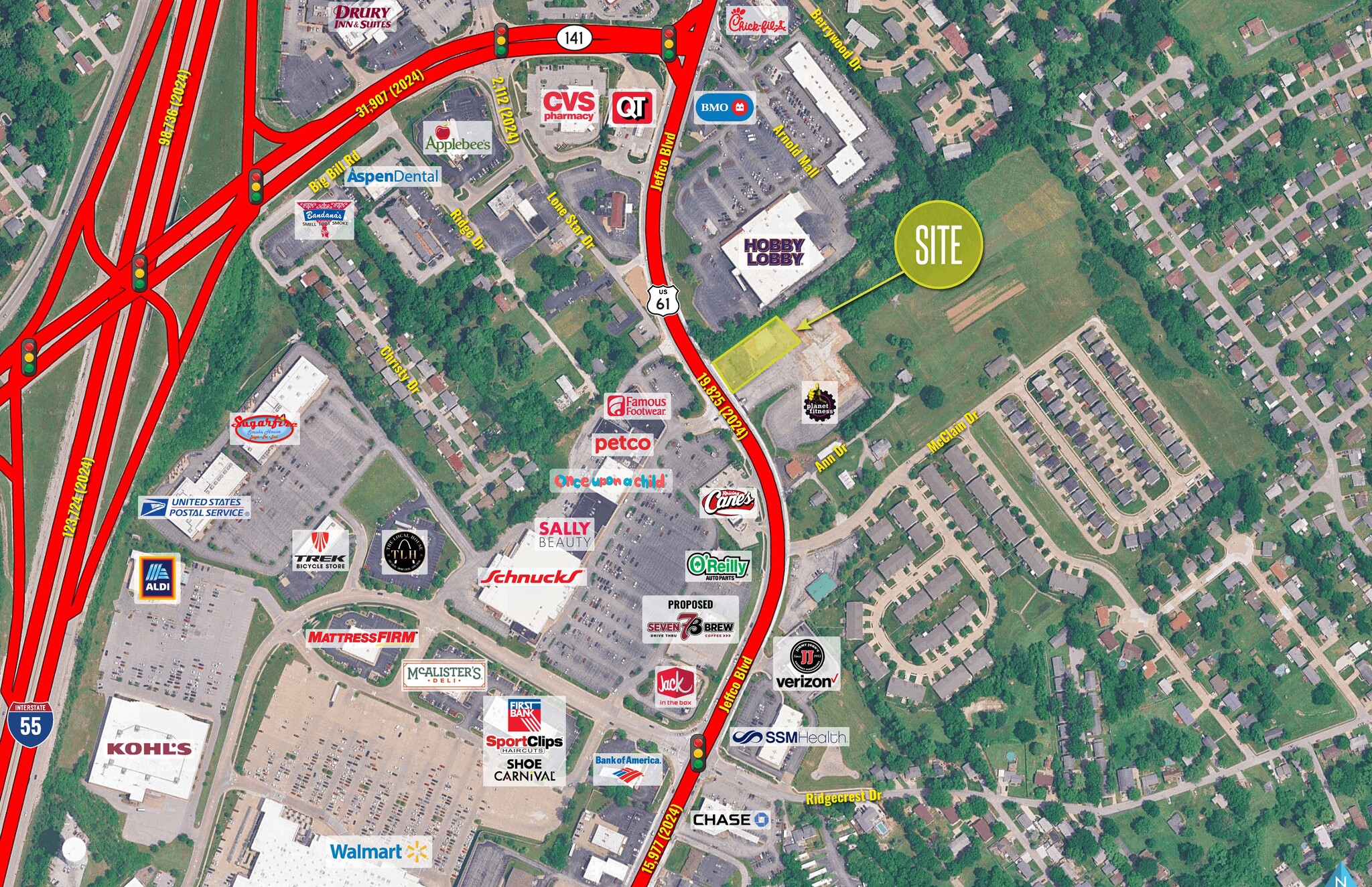 110-1134 Jeffco Blvd, Arnold, MO for Rent