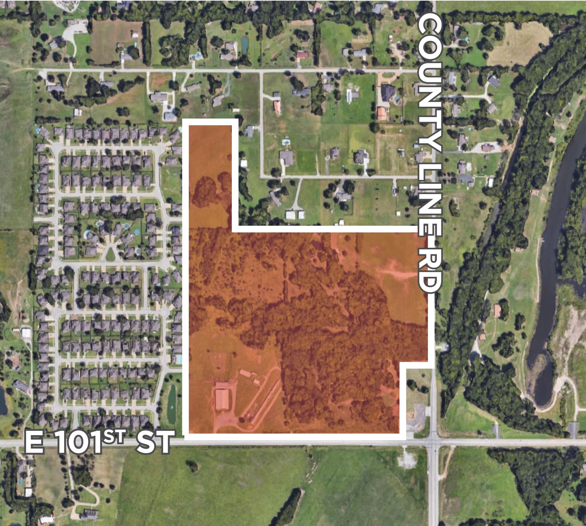 NWC 101st St & County Line Rd, Broken Arrow, OK for Sale