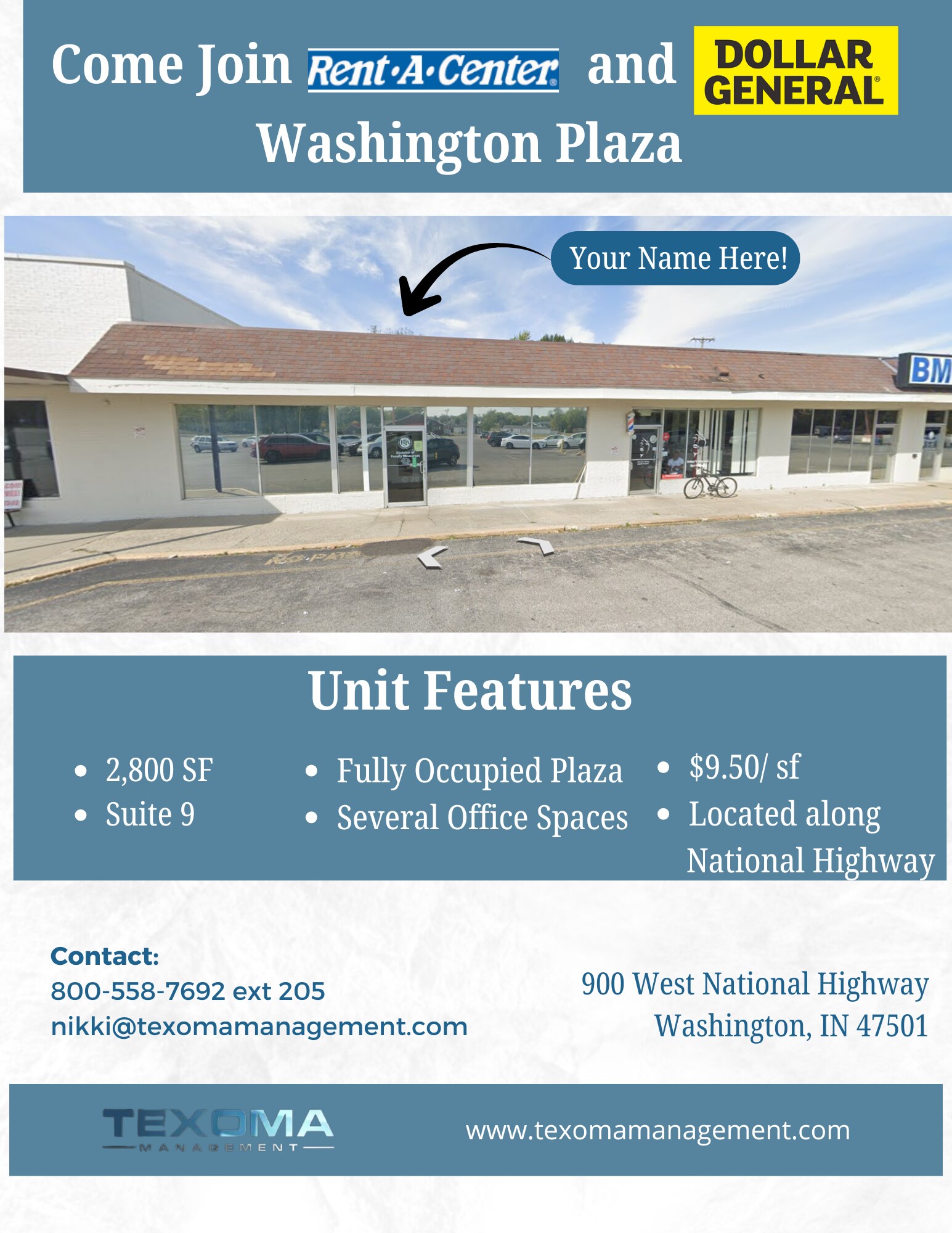 900 W National Hwy, Washington, IN for Rent