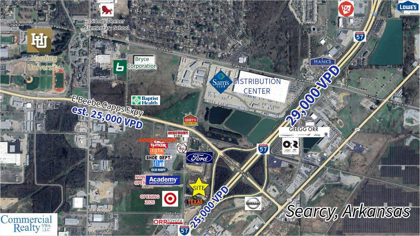 Janet Dr & Beebe Capps Expressway, Searcy, AR for Sale