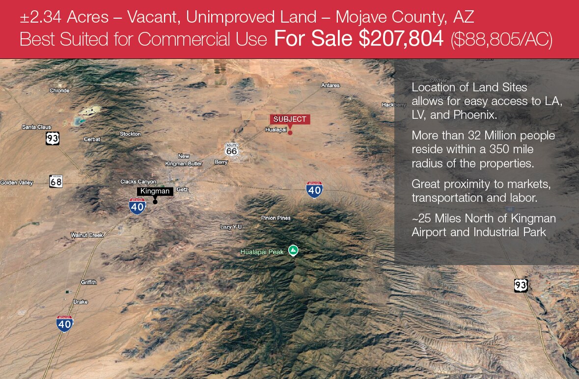 2.34 Acres Mohave County, Kingman, AZ for Sale