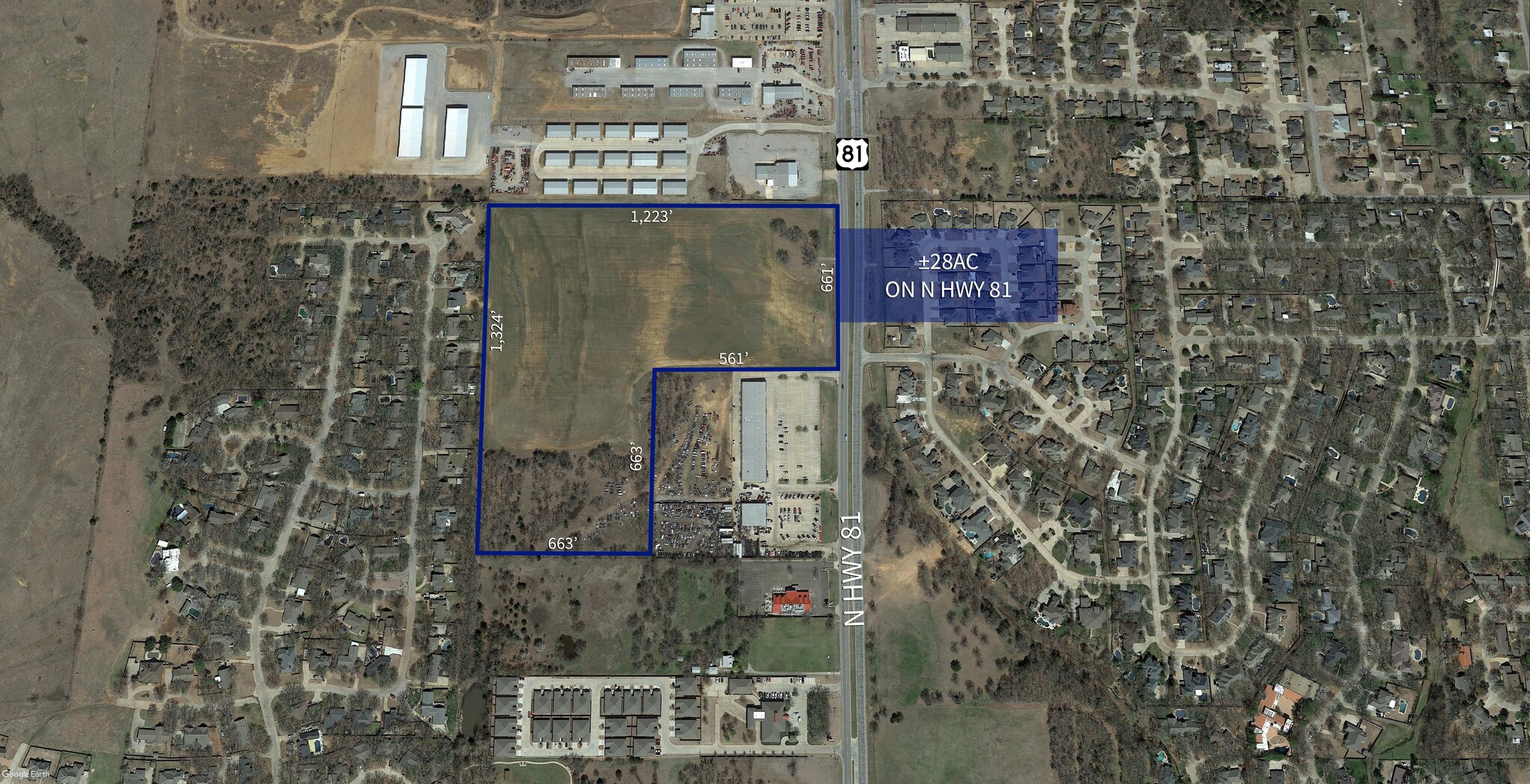 28AC On N Highway 81, Duncan, OK for Sale