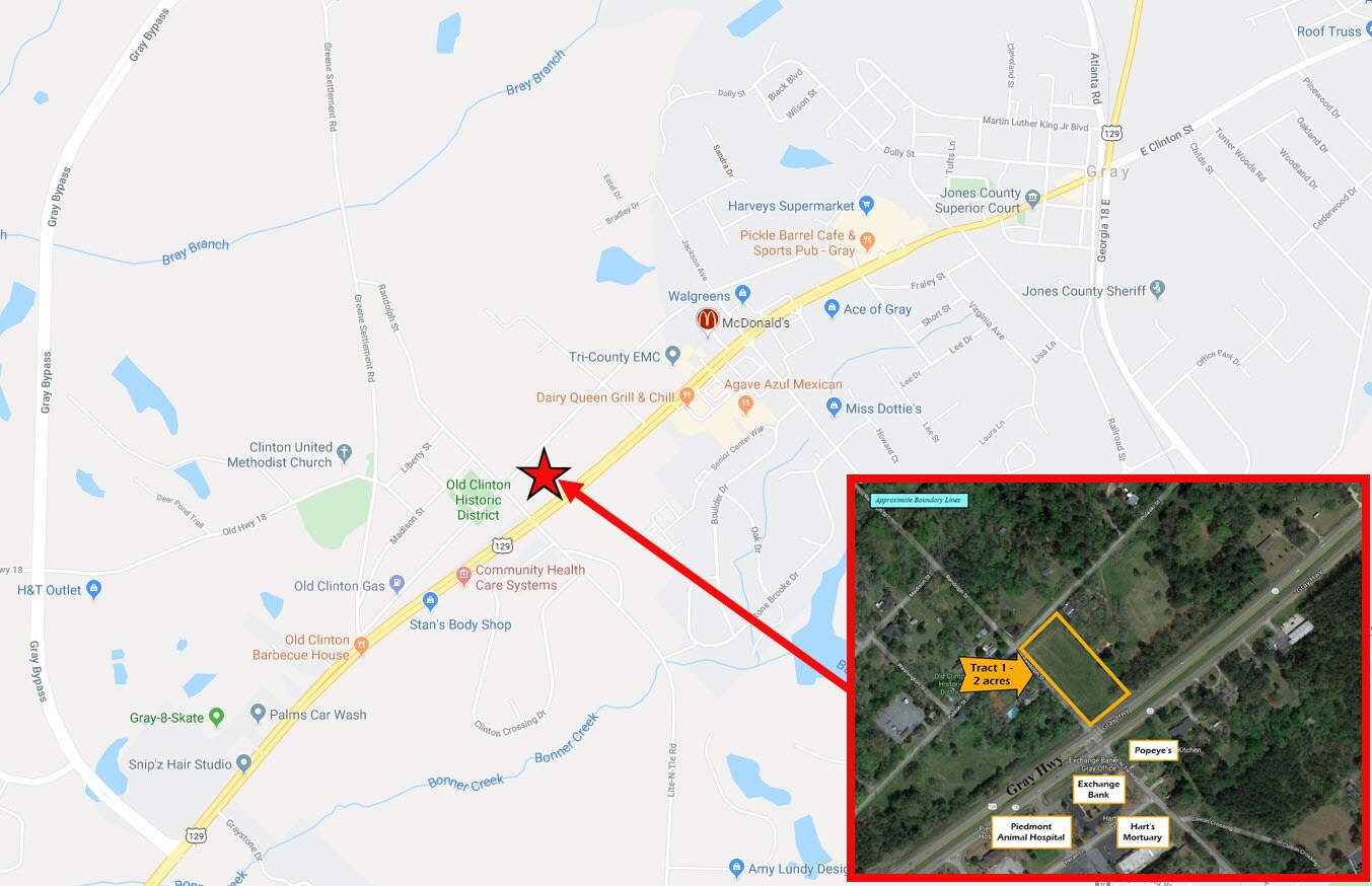 Gray Highway Randolph St, Gray, GA for Sale