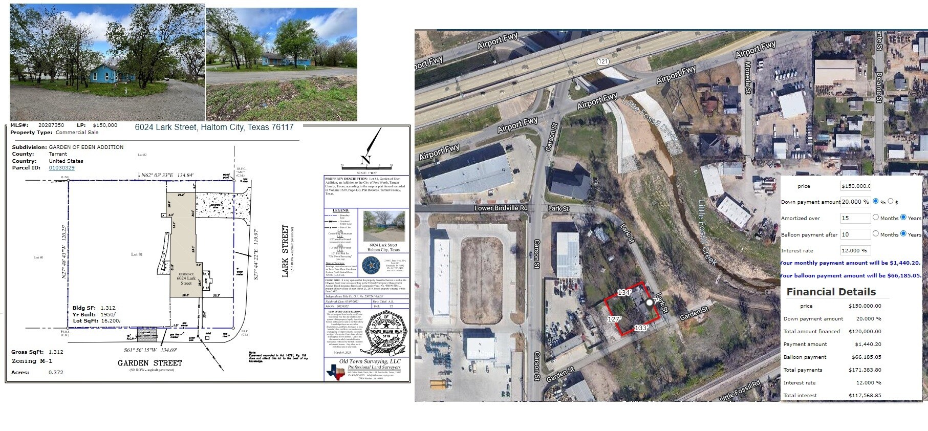 6024 Lark St Haltom City, TX 76117 Land Property for Lease on